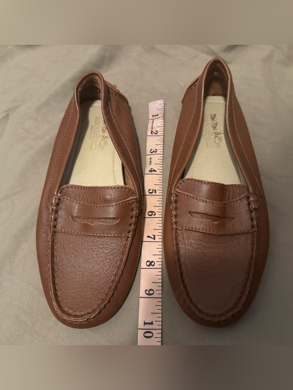 Brown Leather Penny Loafers